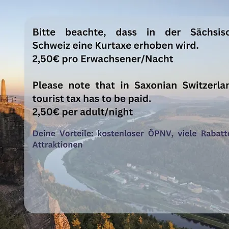 B6 - Urlaubsmagie - Inmitten Der Saechsischen Schweiz Mit Balkon Mit Ausblick Auf Sandsteine