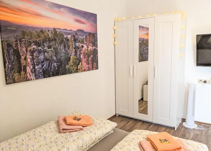 B6 - Urlaubsmagie - Inmitten Der Saechsischen Schweiz Mit Balkon Mit Ausblick Auf Sandsteine *