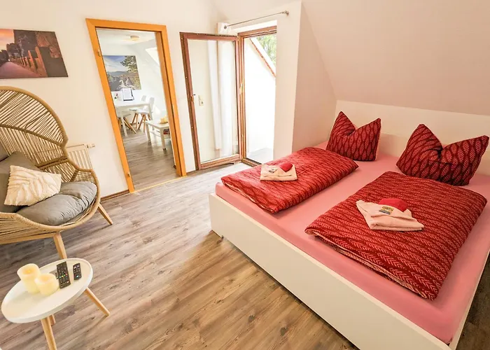 B6 - Urlaubsmagie - Inmitten Der Saechsischen Schweiz Mit Balkon Mit Ausblick Auf Sandsteine