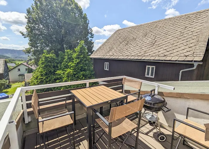 B6 - Urlaubsmagie - Inmitten Der Saechsischen Schweiz Mit Balkon Mit Ausblick Auf Sandsteine Sebnitz
