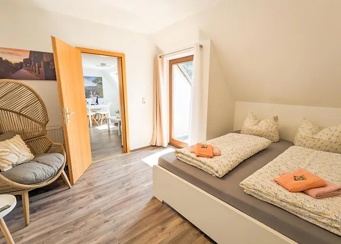 Apartamento B6 - Urlaubsmagie - Inmitten Der Saechsischen Schweiz Mit Balkon Mit Ausblick Auf Sandsteine